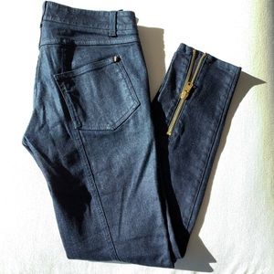 Alexander McQueen Low-rise Jeans w/ Zipper Detail